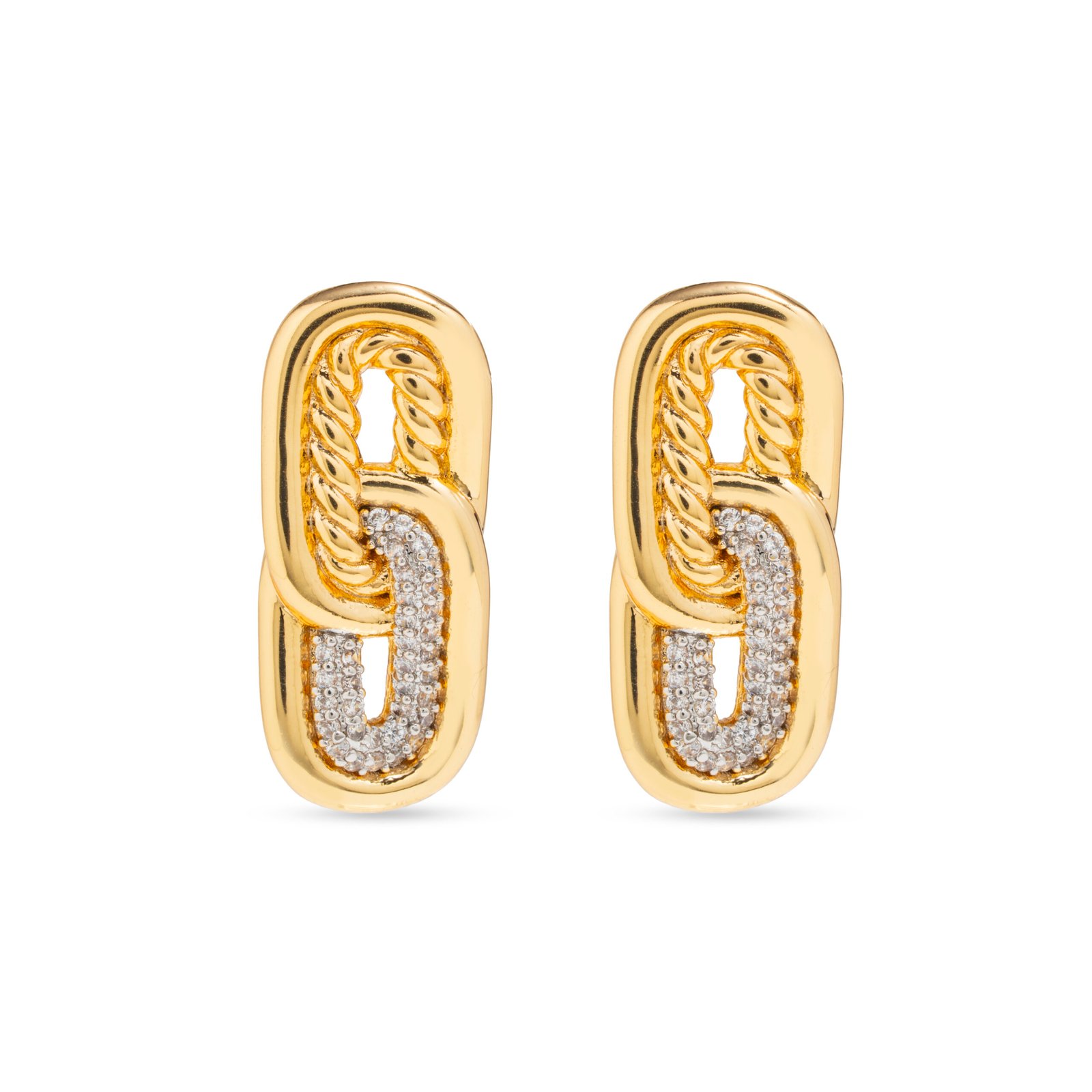 Orecchini Dual Link Gold