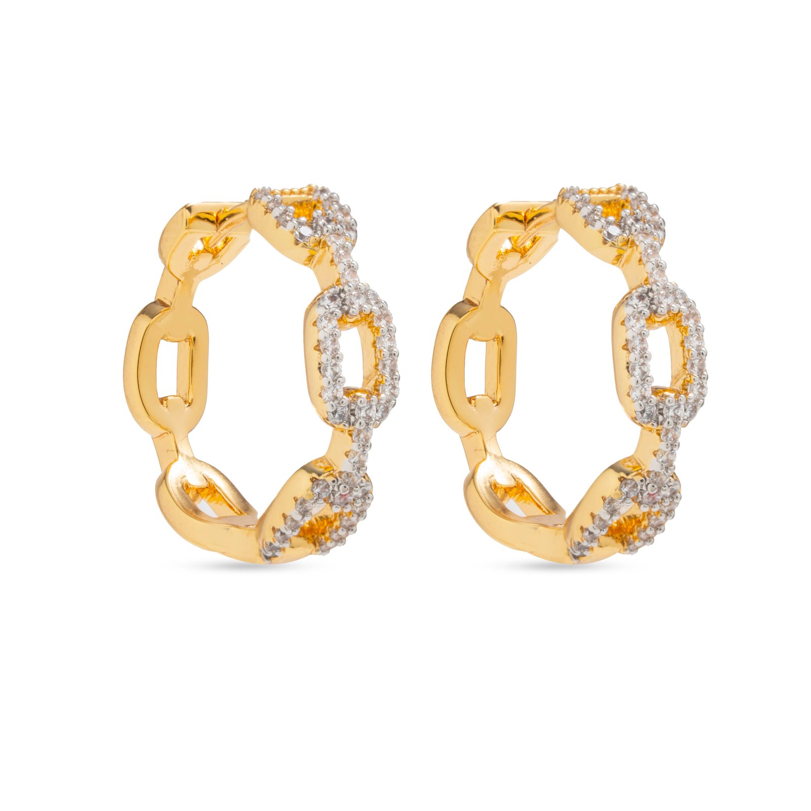 Orecchini Chain Field Gold