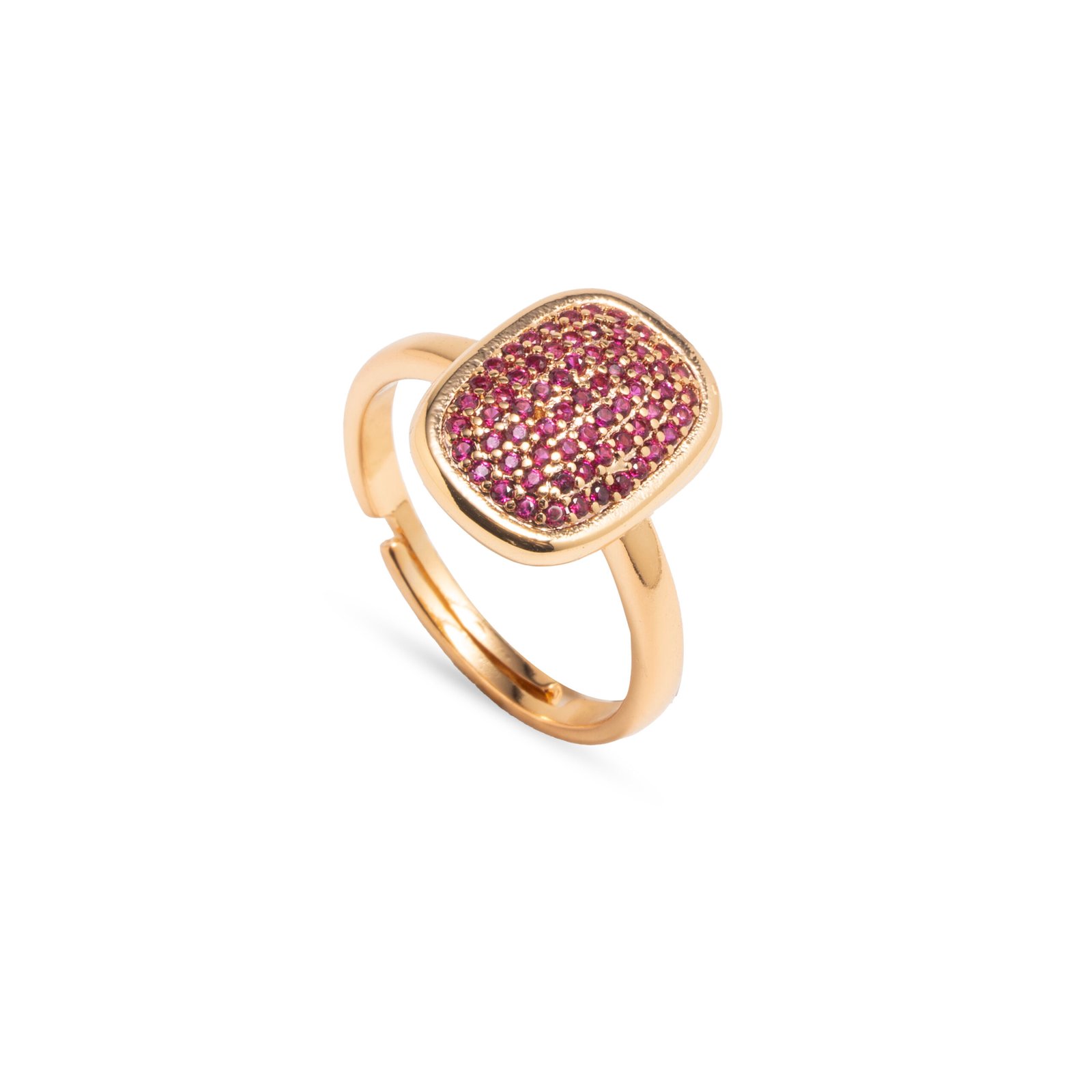 Anello Rectangle Red
