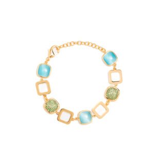Bracciale Double Square Blue