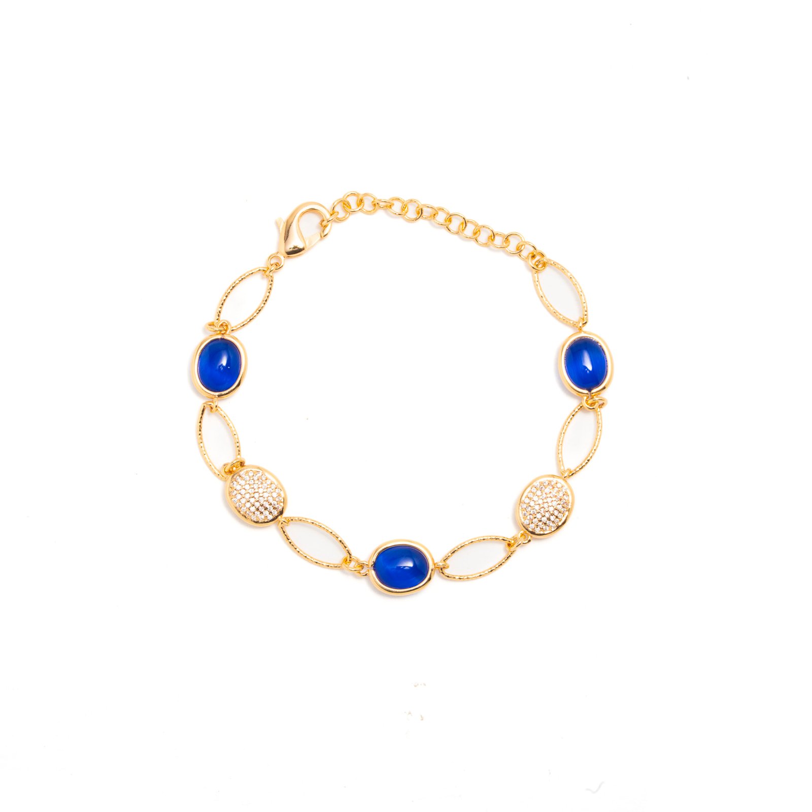 Bracciale Double Oval Blue