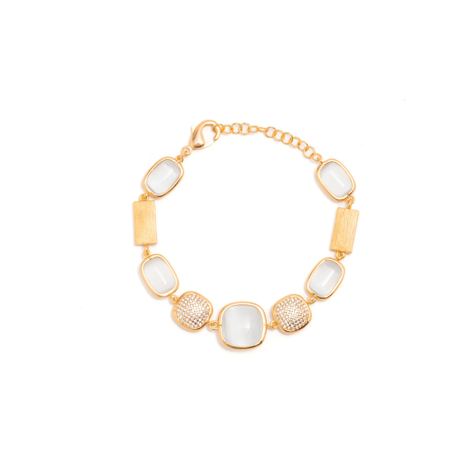 Bracciale Satin Pave White