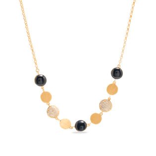 Collana Satin Pave Black