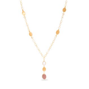 Collana Satin Oval Red