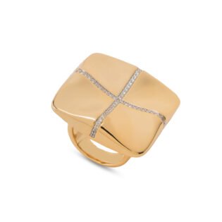 Anello Cross Shine Gold